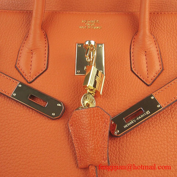 Hermes Birkin 35cm Tendon Veins Leather Bag Orange Gold Hardware Hermes Birkin 35cm Tendon Veins Leather Bag Orange Gold Hardware